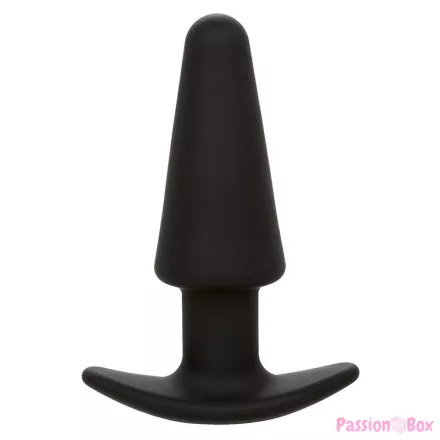CALEXOTICS - ROCK BOTTOM TAPERED ANAL PLUG 10 VIBRACIONES SILICONE BLACK