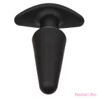 CALEXOTICS - ROCK BOTTOM TAPERED ANAL PLUG 10 VIBRACIONES SILICONE BLACK