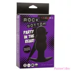 CALEXOTICS - ROCK BOTTOM BEADED ANAL PLUG 10 VIBRATIONS SILICONE BLACK