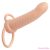 CALEXOTICS - MAXX RIBBED DUAL PENETRATOR 10 VIBRATIONS FLESH