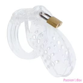   HIDDEN DESIRE - EXTREME CHASTITY COCK CAGE ACRYLIC ADJUSTABLE CLEAR