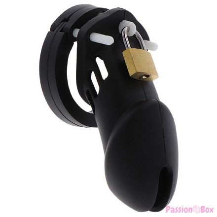 HIDDEN DESIRE - EXTREME CHASTITY COCK CAGE SILICONE SIZE L BLACK
