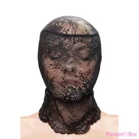 NS NOVELTIES - FETISH & FASHION LACE HOOD BLACK