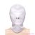 NS NOVELTIES - FETISH & FASHION CLOSED ZIPPERED MOUTH HOOD NYLON WHITE