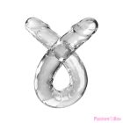 KING COCK - DOUBLE TROUBLE DOUBLE DILDO 46 CM CLEAR