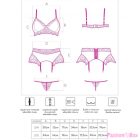 LIVCO CORSETTI FASHION - NAHIR LC 20214 BRA + PANTY + GARTER BELT L/XL