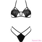 LIVCO CORSETTI FASHION - JIMENA LC 20216 BRA + THONG BLACK ONE SIZE