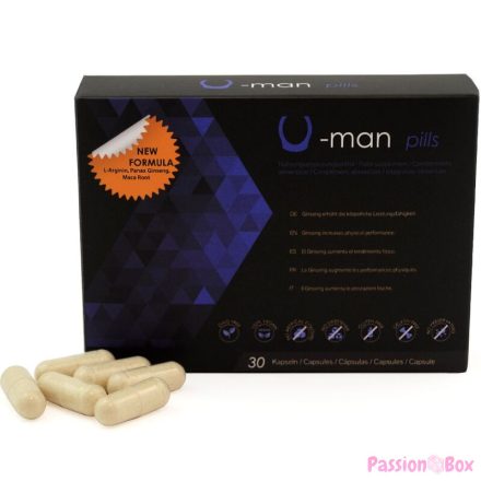 500 COSMETICS - U-MAN ENHANCES PENIS SIZE AND SEXUAL POWER - 30 CAPSULES