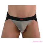 BURN - 001 JOCK SHINY BEIGE / BLACK XL