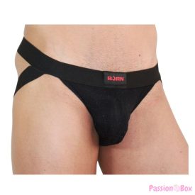 BURN - 003 JOCK SHINY BLACK L