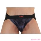 BURN - 006 JOCK SHINY BLUE / BLACK L