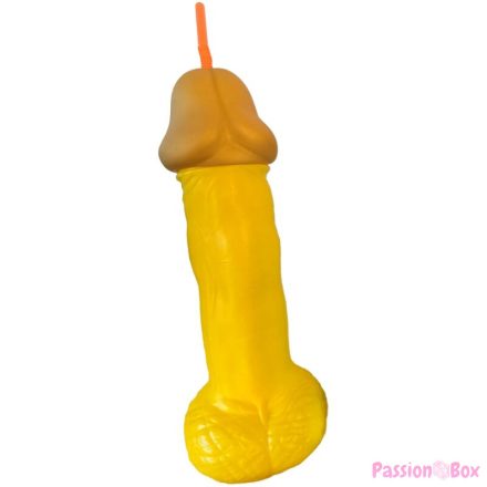 DIABLO PICANTE - YELLOW PLASTIC PENIS GLASS