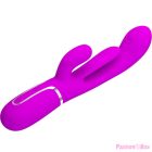 PRETTY LOVE - SHANIA TRIPLE RABBIT VIBRATOR MULTIFUNCTION PINK