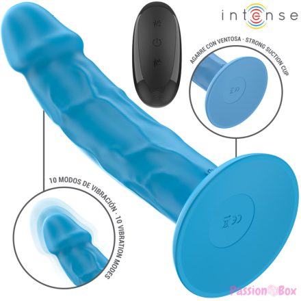INTENSE - PHOEBE REALISTIC VIBRATOR 10 VIBRATIONS BLUE REMOTE CONTROL