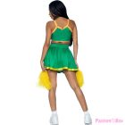 LEG AVENUE - COSTUME CHEERLEADER GREEN M/L
