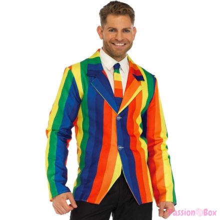 LEG AVENUE - BLAZER + TIE RAINBOW M