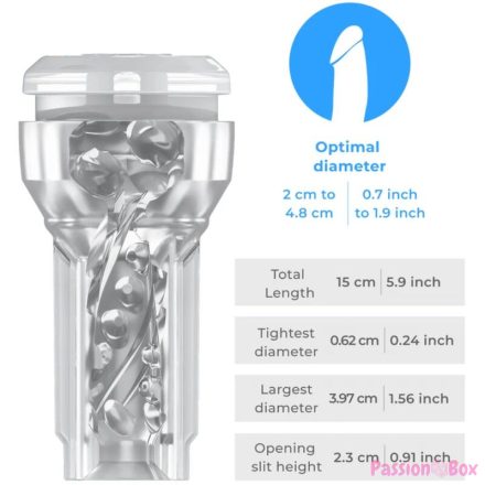 KIIROO - FEEL POCKET STROKER CRYSTAL BY KIIROO TRANSPARENT