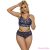 SUBBLIME - 954079 BRA + PANTIES LACE BLUE L/XL