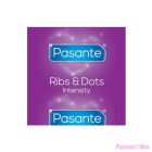PASANTE - RIBS & DOTS INTENSITY CONDOMS 144 UNITS