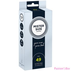 MISTER SIZE - CONDOM SIZE S 49 MM (10 UNITS)