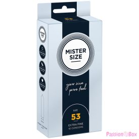 MISTER SIZE - CONDOM SIZE M 53 MM (10 UNITS)