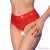 CHILIROSE - CR 4841 CROTCHLESS PANTY RED S/M