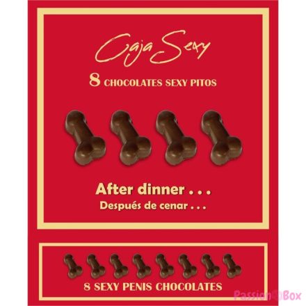 DIABLO PICANTE - BOX OF 8 PENIS-SHAPED CHOCOLATES