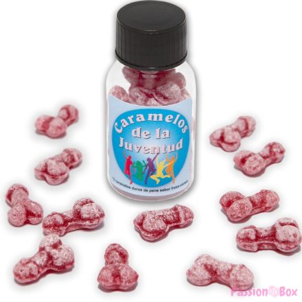 DIABLO PICANTE - 12 YOUTH CANDIES PENIS SHAPE STRAWBERRY/CHERRY