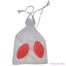 DIABLO PICANTE - 2 VAGINA SHAPED PERFUMED SOAPS RED