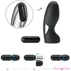 PRETTY LOVE - ALAN SILICONE FINGER VIBRATOR BLACK