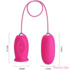 PRETTY LOVE - DAISY VIBRATING EGG + CLITORIS STIMULATING TONGUE PINK