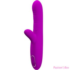   PRETTY LOVE - ANGELIQUE MULTIFUNCTION VIBRATOR + CLITORIS STIMULATOR PURPLE