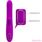 PRETTY LOVE - ANGELIQUE MULTIFUNCTION VIBRATOR + CLITORIS STIMULATOR PURPLE