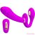PRETTY LOVE - THUNDERBIRD DOUBLE STRAP-ON VIBRATOR REMOTE CONTROL PURPLE