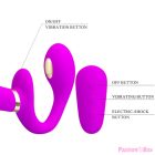 PRETTY LOVE - THUNDERBIRD DOUBLE STRAP-ON VIBRATOR REMOTE CONTROL PURPLE