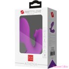 PRETTY LOVE - ATHENA FINGER VIBRATOR WITH CLITORIS STIMULATOR PURPLE