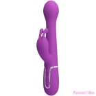 PRETTY LOVE - DEJON 3 IN 1 MULTIFUNCTION RABBIT VIBRATOR  PURPLE