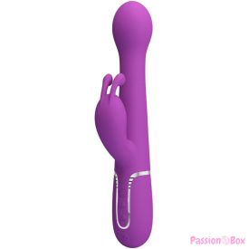   PRETTY LOVE - DEJON 3 IN 1 MULTIFUNCTION RABBIT VIBRATOR  PURPLE