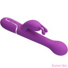 PRETTY LOVE - DEJON 3 IN 1 MULTIFUNCTION RABBIT VIBRATOR  PURPLE