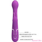 PRETTY LOVE - DEJON 3 IN 1 MULTIFUNCTION RABBIT VIBRATOR  PURPLE