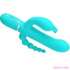 PRETTY LOVE - CAMMY 4 IN 1 MULTIFUNCTION TRIPPLE RABBIT VIBRATOR  BLUE