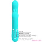 PRETTY LOVE - CAMMY 4 IN 1 MULTIFUNCTION TRIPPLE RABBIT VIBRATOR  BLUE