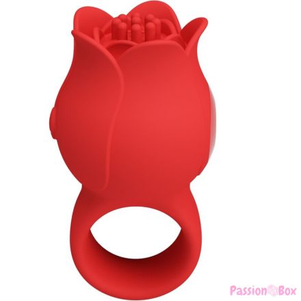 PRETTY LOVE - JAE ROSE SHAPED FINGER VIBRATOR 10 VIBRATIONS RED