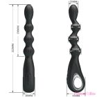 PRETTY LOVE - FEDERER ANAL VIBRATOR 12 VIBRATIONS BLACK