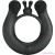 PRETTY LOVE - DAHLIA VIBRATING RING + CLITORIS STIMULATOR 12 VIBRATIONS BLACK