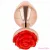 KINK - PINK GOLD ANAL PLUG WITH RED ROSE L