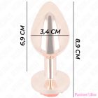 KINK - PINK GOLD ANAL PLUG WITH RED ROSE M