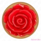 KINK - PINK GOLD ANAL PLUG WITH RED ROSE M