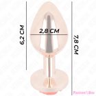 KINK - PINK GOLD ANAL PLUG WITH RED ROSE S