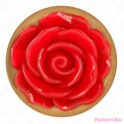 KINK - PINK GOLD ANAL PLUG WITH RED ROSE S